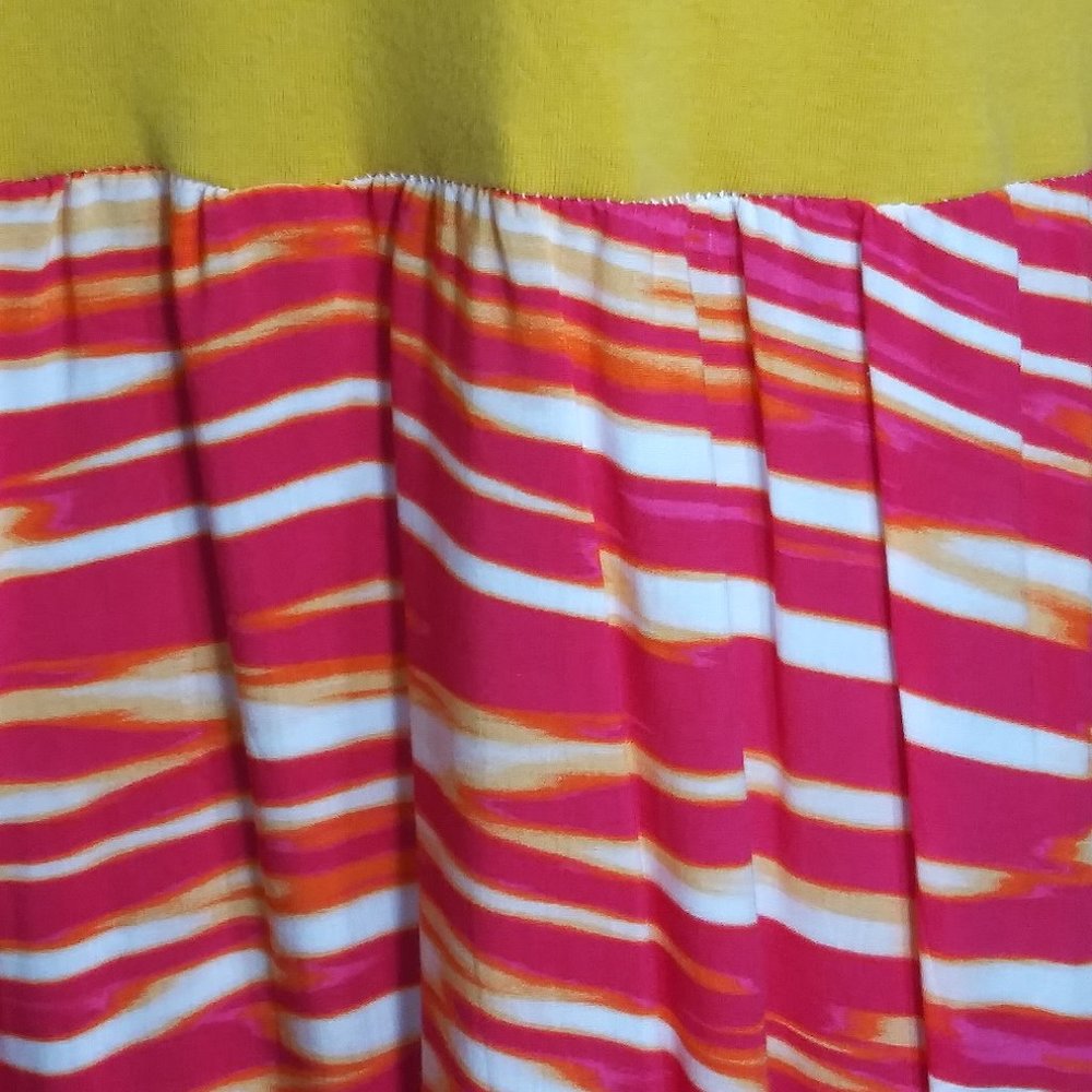 214 Size Large jeaniemade Mustard Yellow Tunic - Picture 3 of 3
